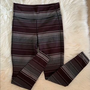 Athleta Salutation Striped Leggings